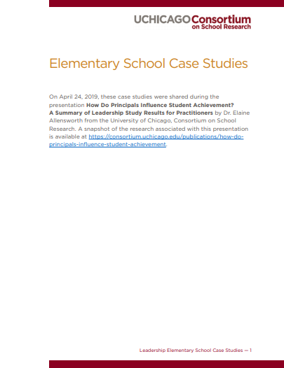 Elementary School Case Studies