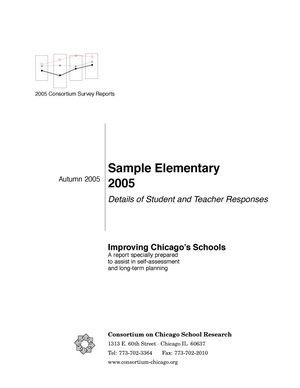 Improving Chicago's Schools: Sample Elementary Details 2005