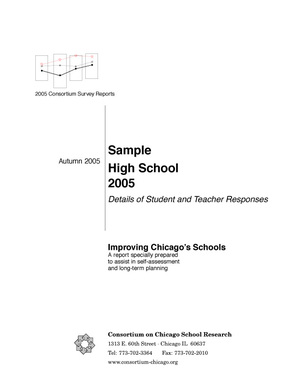 Improving Chicago's Schools: Sample High School Details 2005
