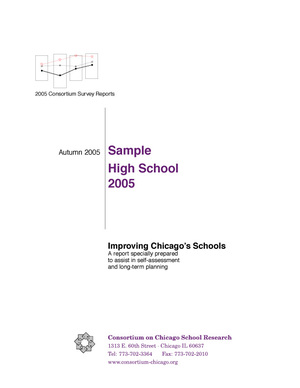 Improving Chicago's Schools: Sample High School Summary 2005