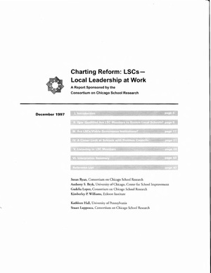Charting Reform: LSCs—Local Leadership at Work