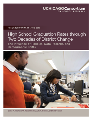 High School Graduation Rates through Two Decades of District Change: The Influence of Policies, Data Records, and Demographic Shifts