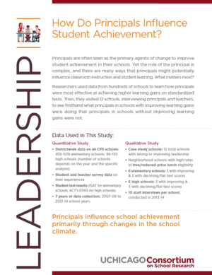 How Do Principals Influence Student Achievement?