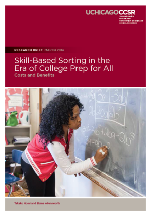 Skill-Based Sorting in the Era of College Prep for All: Costs and Benefits