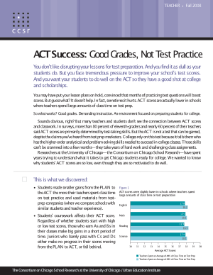 ACT Success: Good Grades, Not Test Practice