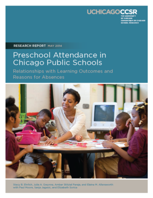 Preschool Attendance in Chicago Public Schools: Relationships with Learning Outcomes and Reasons for Absences