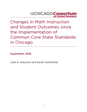 Changes in Math Instruction and Student Outcomes since the Implementation of Common Core State Standards in Chicago