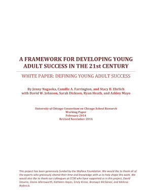A Framework For Developing Young Adult Success In The 21St Century