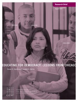 Educating for Democracy: Lessons from Chicago