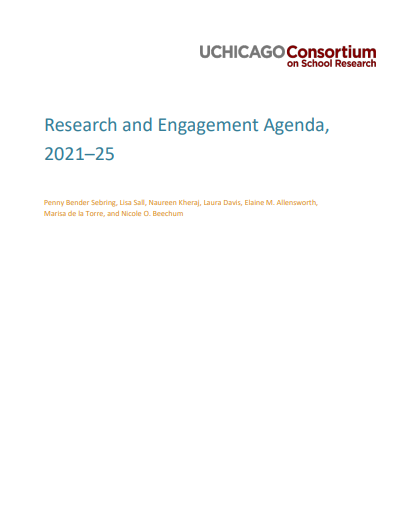 Consortium Research Agenda 2021-25
