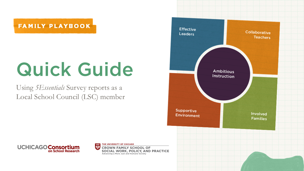 Quick Guide: Using 5Essentials Survey reports as a Local School Council (LSC) member